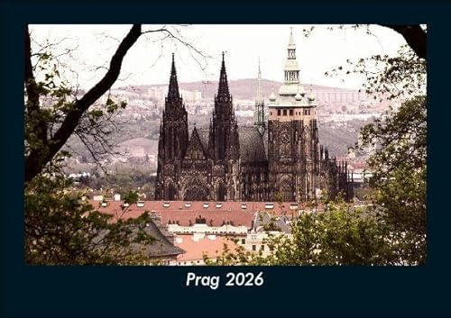 Prag 2026 Fotokalender DIN A5: Monatskalender mit Bild-Motiven aus Orten und Städten, Ländern und Kontinenten