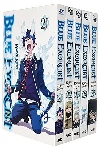 Blue Exorcist Volume 21-25 Collection 5 Books Set By Kazue Kato