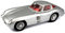 Maisto Mercedes 300SLR Coupé Uhlenhaut, Modellauto mit Federung, Maßstab 1:18, Türen und Motorhaube beweglich, Fertigmodell, lenkbar, 24 cm, silber (536898)