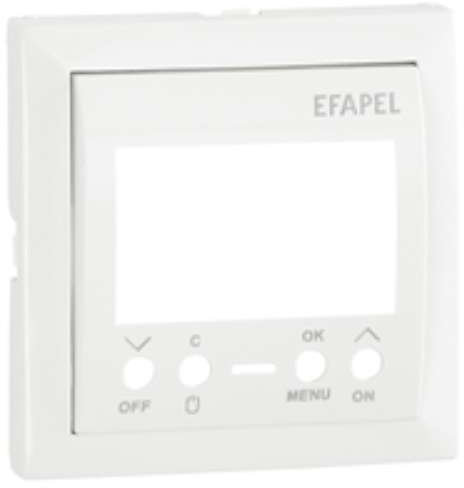 Efapel logus 90 - Tapa interruptor horario digital 1 circuito logus hielo