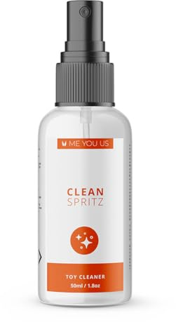 Me You Us – Spritz Antibacterial Toy Cleaner Spray 50ml | Transparent Hygiene Spray | Safe for Sex Toys, Silicone, Glass & Metal | Easy Pump Application