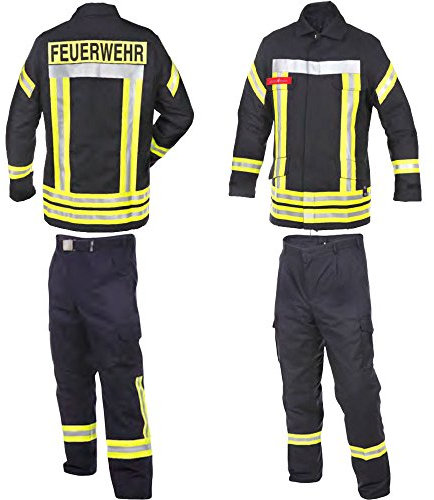 Novotex Feuerwehr Einsatzjacke HuPF Teil 3 Modell Allgäu Nomex mit Reflex nach DGUV-Empfehlung Gr. 50