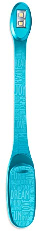 Flexilight Xtra Blue Words - Leselampe Buchleuchte: Mit 2 LEDs und extralangem Hals