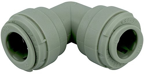 KREFT Winkel-Verbindungsstück 90 Grad 8 mm (5/16 Zoll) | Spart Platz und verhindert Knicke hinter dem Gerät, Quick-Connect, für Kühlschrank und Osmoseanlage