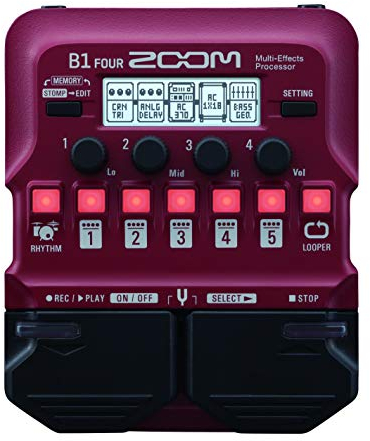 JBL 1 Zoom Bass Multi-Effects Pedal B1 FOUR, 18/8 Stainless Steel, Schwarz (Black)
