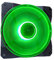 APEVIA CO12L-GN Cosmos 120mm Green LED Ultra Silent Case Fan w/ 16 LEDs & Anti-Vibration Rubber Pads