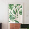 Wifehelper Japanese-Style Door Curtain with Green Leaves Printed Window Curtain Blind Room Divider 85 x 120 cm