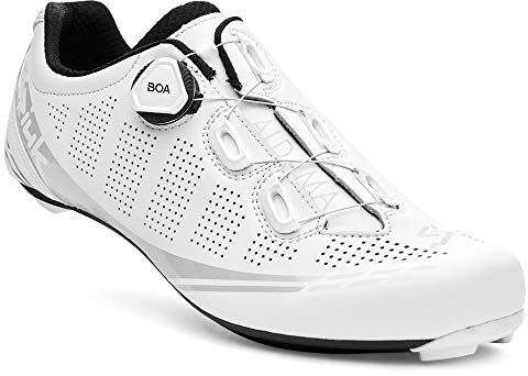 Spiuk Sportline Road C Sneaker Strada ALDAMA Carbonio, Adulti Unisex, Bianco Opaco, T. 42