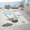 Paco Home Kinder-Teppich, Kurzflor Für Kinderzimmer, Elefant, Bär, Balon, Mond, in Beige, Grösse:200x280 cm