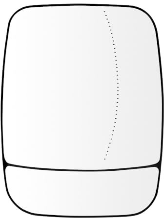 SENZEAL Spiegelglas Rechts Beifahrerseite Beheizbar mit Trägerplatte für Renault Trafic Opel Vivaro B 2014-2019 Nissan NV300 Fiat Talento 2016-2019 963666705R 963651588R Außenspiegel Glas Ersatz