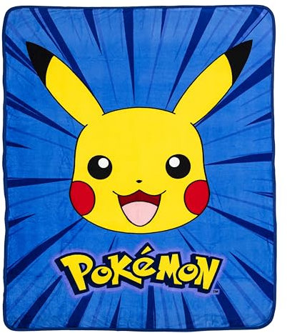 Northwest Pokemon Silk Touch Überwurfdecke, 116,8 x 152,4 cm, Burst Pika