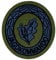 Café Viereck ® Bundeswehr Jagdkommandoführer Abzeichen Aufnäher Gestickt - 5,7 x 6,3 cm (Innenkreis olivgrün)
