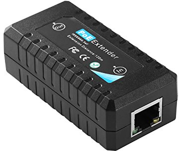 Revotech 1 Port POE Extender IEEE 802.3af Standard 10,100Mbps 100m(328 ft) POE Repeater for POE IP Camera over Cat5 or UTP Cables(POE5002)