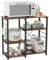 SogesHome Estante de almacenamiento para isla de cocina, horno, armario de cocina, estante de panadería, organizador de estación de trabajo, 90 x 40 x 83 cm