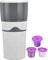 01 02 015 Portable Coffee Maker,K Cup Coffee Machine, Single Serve Drip Coffee Maker,360 Degree Side Leakage Prevention, Manual Drip Coffee Maker for Travel Camping Office Home Use(gray)