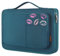 DOMISO 17-17.3 Pouces Housse Protectrice pour Ordinateur Portable Mallette avec Lèvres Sérigraphiées Sac de Transport Compatible avec Dell/MSI GS73VR Stealth PRO/HP/Ideapad/Acer,Bleu Vert