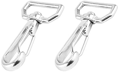 YONGERN 2PCS Anello Occhio Quadrato Girevole Moschettone in Acciaio Inox 316 Quick Straping Gancio Aragosta Catenacci Escursionismo Campeggio Moschettone