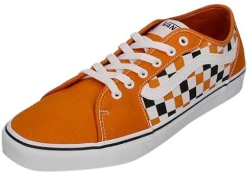 Vans Baskets Filmore Decon pour Homme, Motif à Carreaux dorés et Blancs, 41 EU