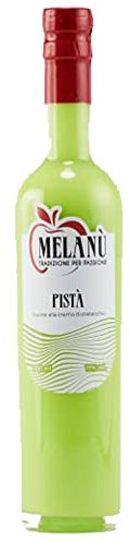Liquore Digestivo Crema di Pistacchio di Bronte | Melanù | Bevanda Alcolica Digestiva Cremosa | Alta Qualità Artigianale | Bottiglia 50Cl | Campania
