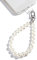 AMAYO - Handykette Universal, Handyanhänger, Handy Perlen Schlüsselband, Handschlaufe, Handygurt, Armband, Handyband, kompatibel mit jedem Handy, Smartphone und Handy Hülle (Weiss Perlen 10mm)