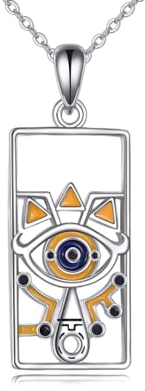 YFN Zelda - Collana con ciondolo in argento Sterling Legend of Zelda per uomini, donne e ragazzi, Argento sterling
