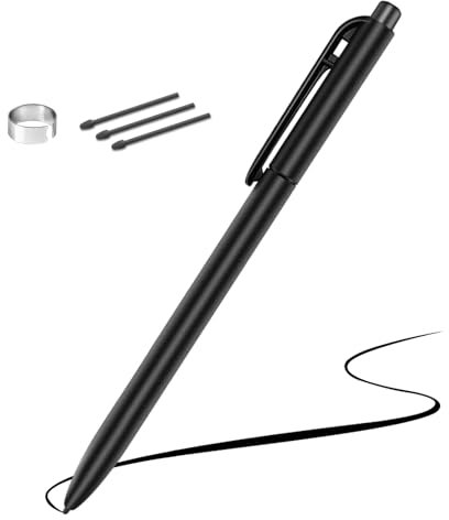 Stylet EMR avec gomme, remarquable 2 stylos (comprend 3 pointes supplémentaires), sensibilité à la pression 4096, rejet de paume, stylo EMR compatible avec Wacom/Kindle Scribe/Remarkable 2 Tablet et