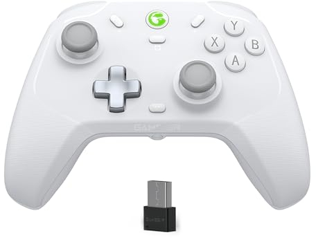 GameSir T4 Cyclone Pro Controller wireless Pro per PC/Switch/Lite/OLED, Controller PC con joystick con rilevamento effetto Hall, compatibile con Android, iOS, Steam Deck e Windows (bianco)