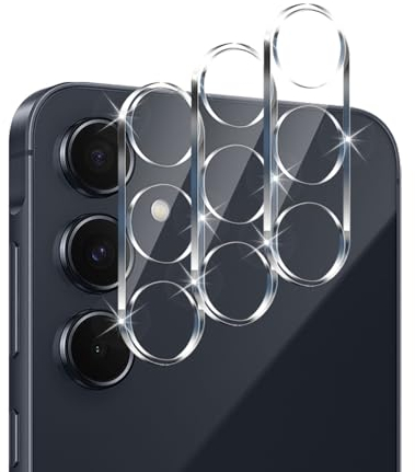 QULLOO Kamera Schutzfolie für Samsung Galaxy A55 5G für Panzerglas, 3 Stück 9H Härte Kamera Schutz Glas HD Klar Linse Folie Anti-Kratzen Kameraschutz