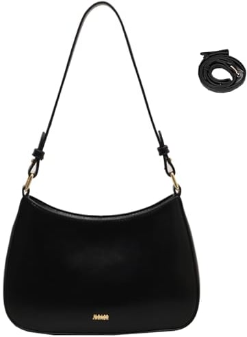 Makukke Umhängetasche Damen klein Handtasche, Y2K Crossbody Bag Damen PU Leder Schultertasche Vintage für Frauen Dating Party Einkaufe, Schwarz Tasche
