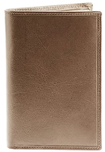 Charmoni - Porte Papier Voiture - Protection Anti RIFD - 2 Etuis Protèges Carte Grise et Permis Inclus - Porte Document Véhicule avec Rangement Assurance - Cuir Vachette (Cuir Collet Vache, Taupe)