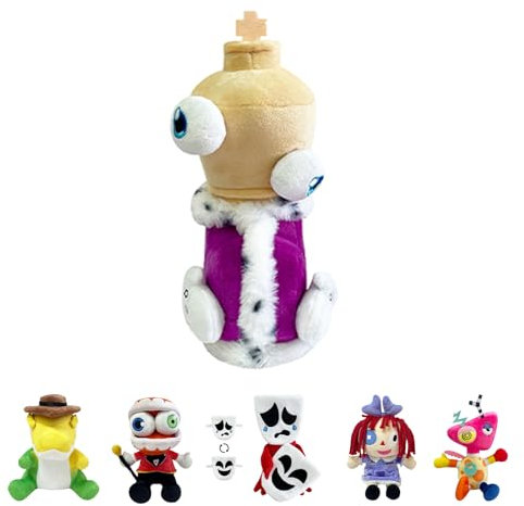 POPOYU The Amazing Digital Circus Plüsch,Digitaler Circus Plüsch,Digitaler Zirkus Kuscheltiere,Pomni Digital Circus,Digital Circus Figuren Spielzeug für TV-Fans Kinder Weihnachts Geburtstagsgeschenke