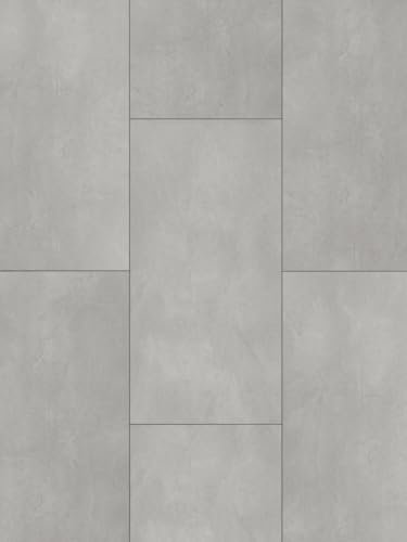 Amaron Baker XXL Klick-Vinylboden in Betonoptik - 5 mm, 2,088 m²/Paket, 100% wasserdicht, antistatisch, 20 Jahre Garantie, ideal für 200 m²
