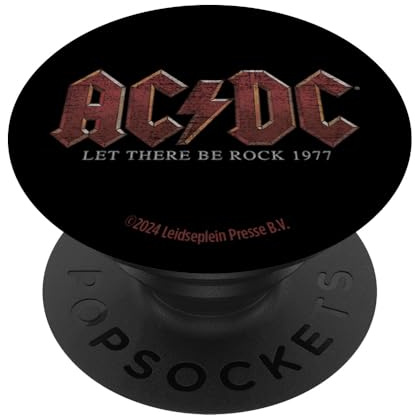 AC/DC Let There Be Rock 1977 Titeltext PopSockets Klebender PopGrip