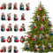 TYXHXTF 20 Pacchi Decorazioni Albero di Natale Gatto, Decorazioni Natalizie, Divertente Ciondolo Natalizio per Pendenti Decorativi per Alberi di Natale