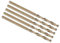 PATIKIL 1.5mm Drill Bit, Jobber Straight Shank M35 Cobalt 5% High-Speed Steel 135° Gold Finish for Stainless Steel Hard Metal - 5 Pack
