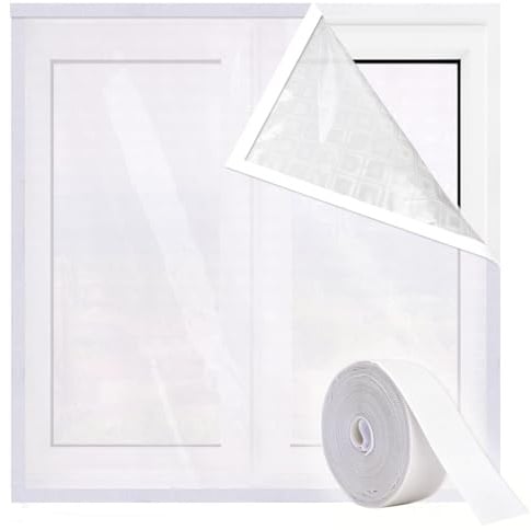 Risareyi Isolierfolie Fenster Thermo Cover 125x135cm, Weiß