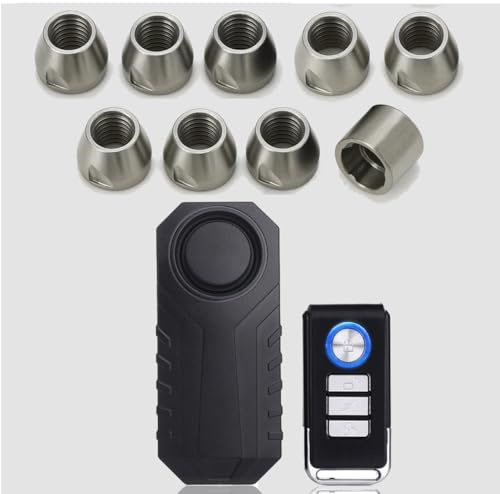 8x Security Lock Nuts & 113dB Wireless Alarm System for TentBox Roof Tents - Compatible with Lite, Lite XL, Cargo & GO - Anti-Theft Security Kit