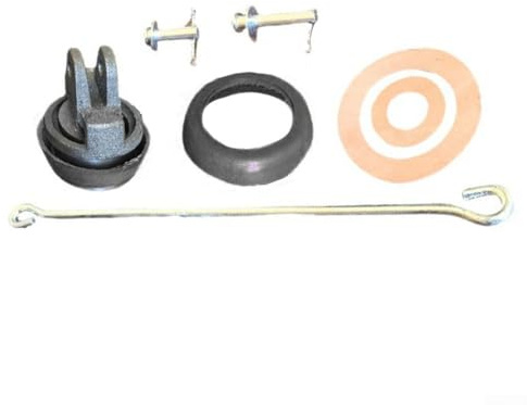 Complete Water Pump Repair Kit with Leather Seals, Suspension Rod, Cast Iron Piston, and Bolts for Improved Water Flow