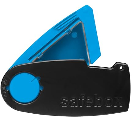 MARTOR SAFEBOX Blade Box, Safe Disposal of Used Blades | Store & dispose used blades safely, compact, fits trouser pocket, No. 108000.08