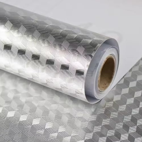 Osmond Papel Tapiz Para Cocina Papel Aluminio Adhesivo Para Cocina Back Splash for Kitchen Peel & Stick B 40cmx