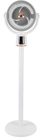 Alomejor Oscillating Standing Fan, Strong Air Circulation, Adjustable Pedestal Fan with Timer for Bedroom, Living Room, ABS Material