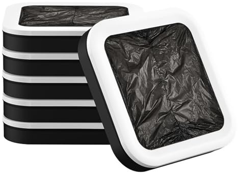 KHZKHC Poubelle Automatique De 15,5 litres (4,1 Gallons) À Détecteur De Mouvement, avec Couvercle, Fermeture Et Changement De Sac Automatiques, Idéale pour La Cuisine, La Salle De Bain Et Le Bureau