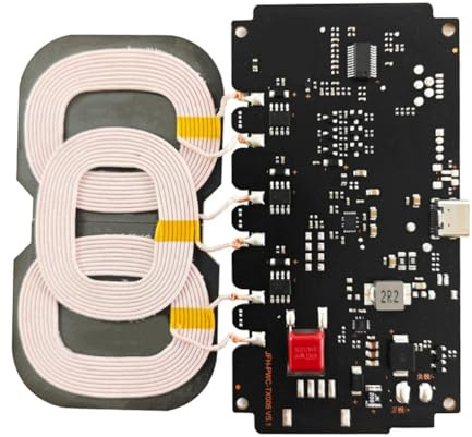 Aniyaa 10-24V 20W Wireless Charger Module Type-C for 3-Coil High Power Fast Charging Module for Car