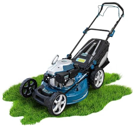 Cecotec Cortacésped de Gasolina 167cc Terrenator 4000.51 MAX Total Z Aut | Ancho de Corte 51cm, Cuerpo de Acero, Cambio de Altura Sistema Z-Tech y Propulsión Automática, 4in1 con Mulching