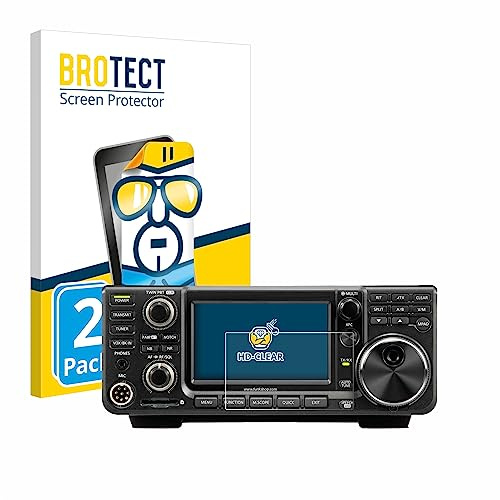 brotect Protection Film compatible with Icom IC-7300 | 2 Pack Clear Screen Protection Made in Germany High Clarity Anti-Scratch Anti-Fingerprints Case-Friendly Bubble-Free