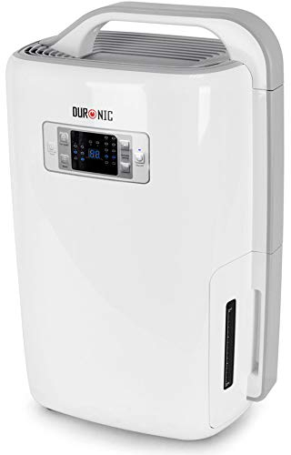 Duronic DH20 Deumidificatore per ambienti compatto e silenzioso 320W capacità giornaliera 20L/24H funzioni turbo, asciugabiancheria e auto-spegnimento a basso consumo energetico