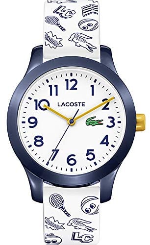 Lacoste Analog Quarzuhr für Herren Kollektion LACOSTE.12.12 mit Schwarzes Silikonarmband - 2011200