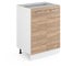 Vicco Mueble bajo de Cocina R-Line, Sonoma/Blanco, 60 cm sin encimera