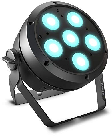Cameo ROOT PAR 6-6 x 12 W RGBAW + UV PAR Scheinwerfer, OLED Display, schwarz