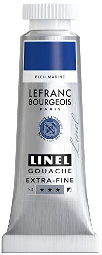 Lefranc Bourgeois Linel Gouache Extra-Fine Tube 14ml Bleu Marine Série 3